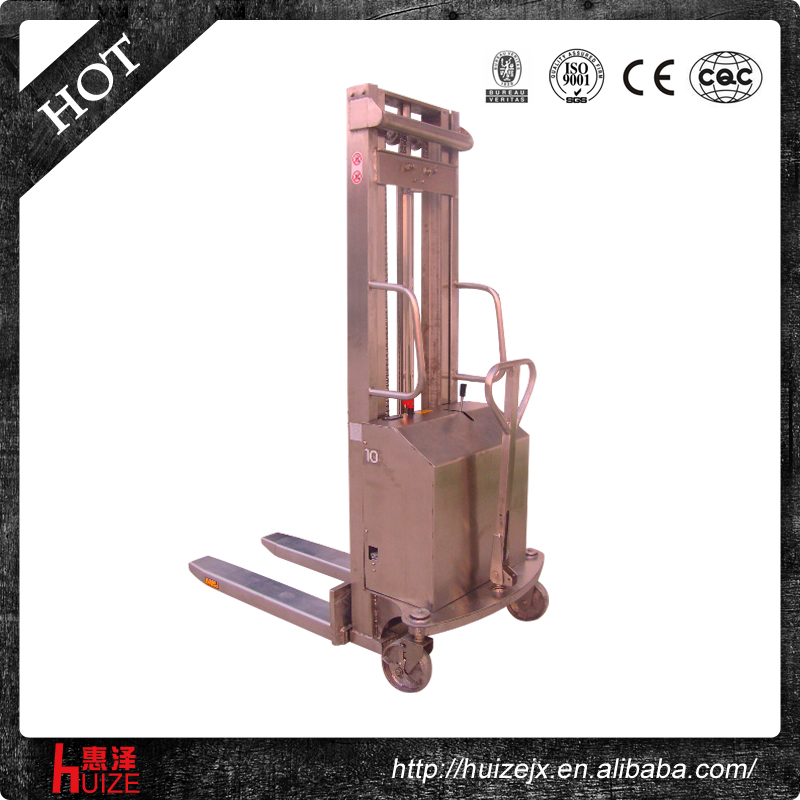 不銹鋼304材質(zhì)半電動(dòng)堆高車 不銹鋼304材質(zhì)半電動(dòng)堆高車