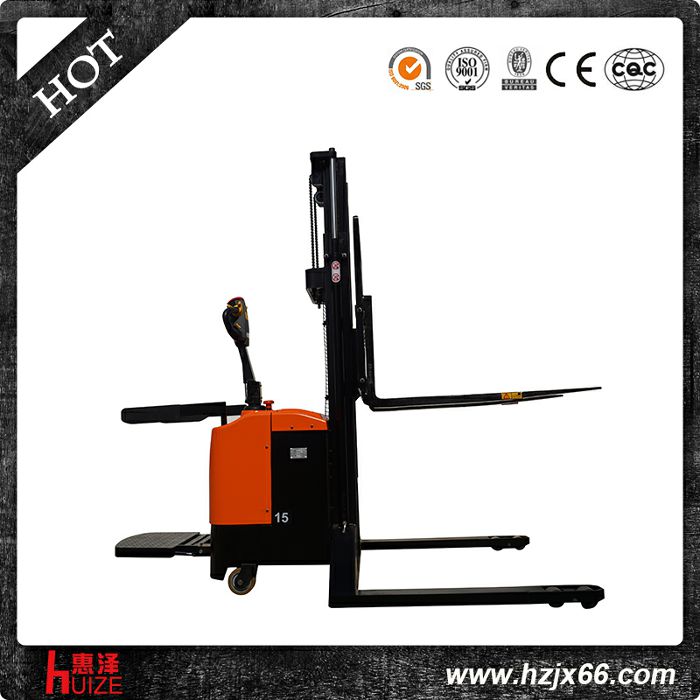 帶護(hù)頂架全電動(dòng)堆高車 帶護(hù)頂架全電動(dòng)堆高車