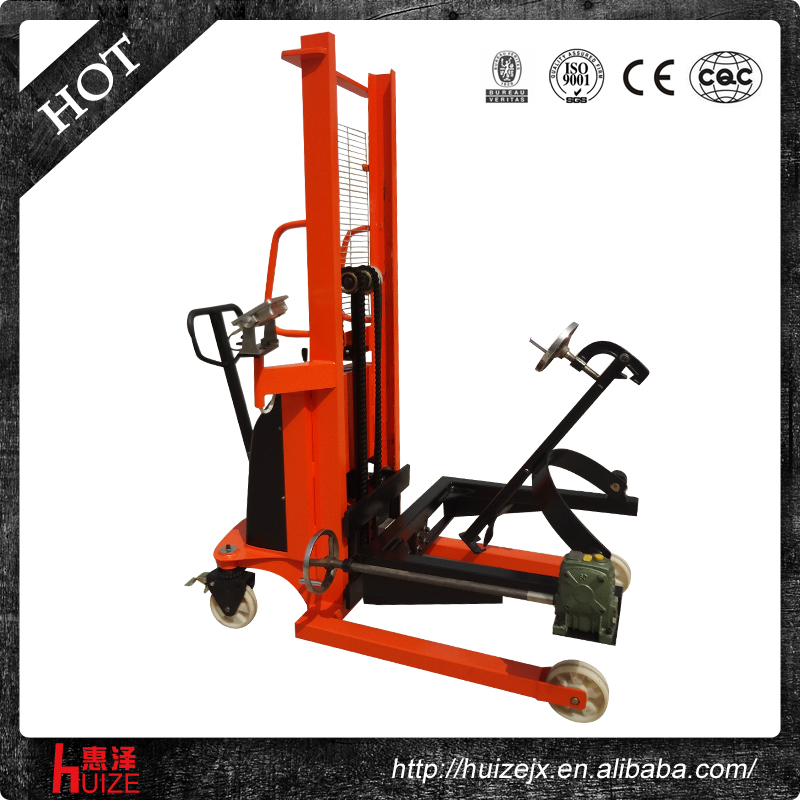 半電動(dòng)稱(chēng)重油桶車(chē)（夾鐵桶，手搖翻轉(zhuǎn)倒料）