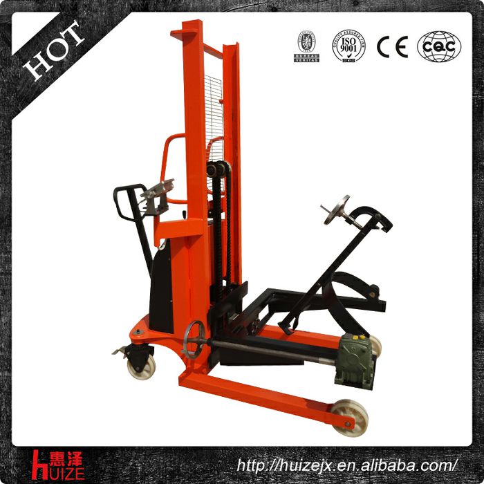 半電動稱重油桶車（夾鐵桶，手搖翻轉(zhuǎn)倒料）2